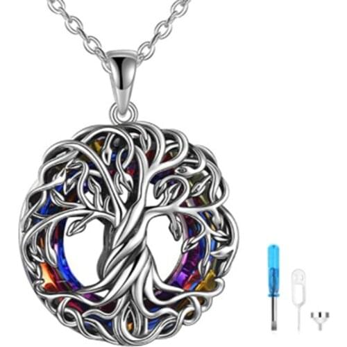 World Tree Viking Scandinavian Jewelry Pendant Fashioned Bronze Necklace Fashion Jewelry Yggdrasil Life Ash Tree