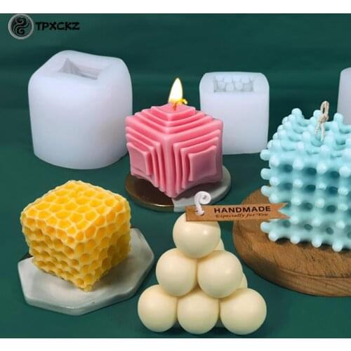 Honeycomb Pattern Candle Mold Handmade Scented Candle Diy Silicone Mold Candle Making