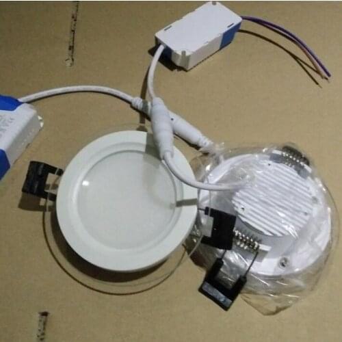 6W 12W 18W LED Panel Downlight Round Square Glass Panel Lights Ceiling Recessed Lamps For Home Hotel Lighting AC 220V 240V
