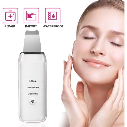 Ultrasonic Skin Scrubber Face Vibrator Massage Face Deep Cleansing Skin Care Machine Blackhead Wrinkle Pore Clean Beauty Tool