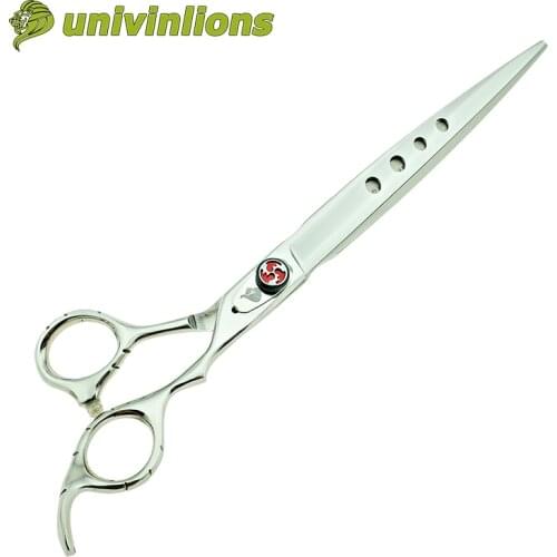 Univinlions 8" 440C groomer cat scissors japan straight dog shears dog grooming scissors grooming pet scissors animal clippers