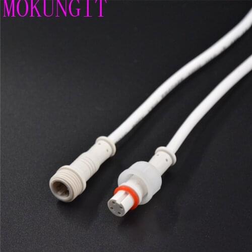 400pairs4 Core 4pin 15mm White/black Plastics waterproof IP65 led connecter for strip light male and female 0.3mm 22AWG Wire