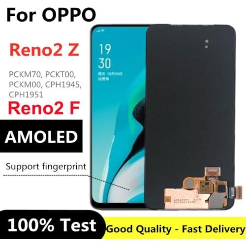 6.53"Amoled For Oppo Reno2 Z Reno 2Z 2 Z LCD Display Screen +Touch Panel Digitizer Assembly For OPPO Reno 2Z lcd