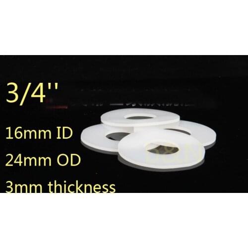 3/4'' 16*24*3 silicon rubber sealing ring Silicone seals plain flat washer High temperature Corrugated pipe silicone gasket