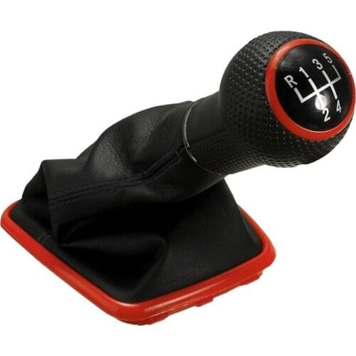 5 Speed Faux Leather Shifter Gear Shift Knob Gaiter Boot for VW Mk4 Golf Jetta