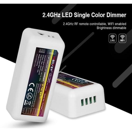 50pcs 12-24V Mi boxer 2.4G Zone Dimmer Controller Receiver Brightness Adjustable FUT036 Support WiFi for Single Color LED Strip