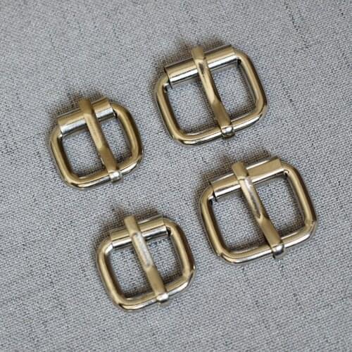 50 Pcs/Lot 15mm 20mm Metal Tri Glide Slide Adjusters DIY Bag belt buckles for men Leather Belt Craft of Rectangle