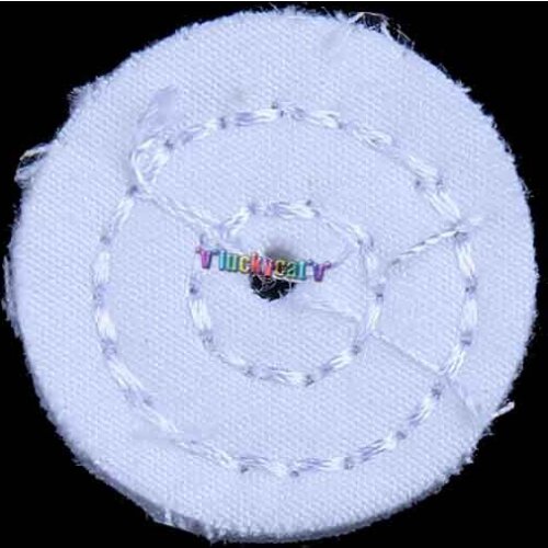 White Cotton Cloth Polishing Wheel Mirror Polishing Buffer Cotton Pad with 100pcs