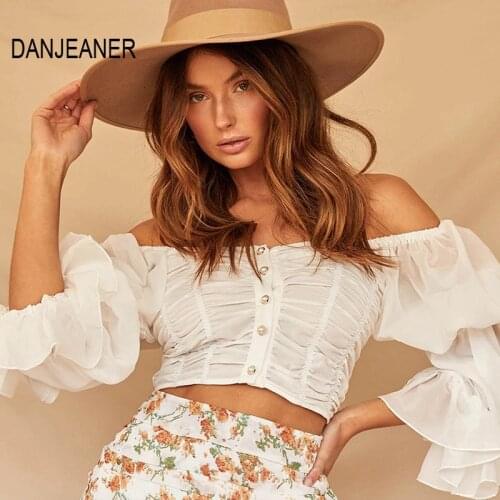 DANJEANER White Blouses