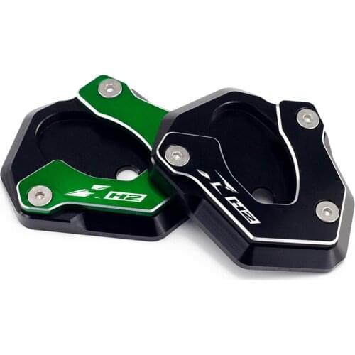 For KAWASAKI Z H2 ZH2 Zh2 2019 2020 2021 Motorcycle CNC Kickstand Side Stand Enlarge Extension Pad Plate CNC Aluminum