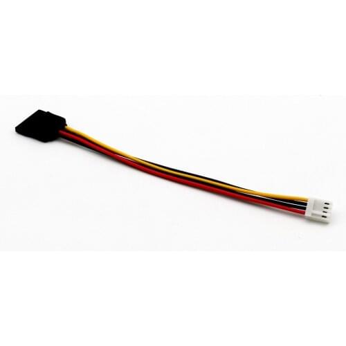 5pcs SATA 15 Pin Female to 4 Pin Floppy FDD Female Jack Power Converter Adapter Cable Cord 20cm