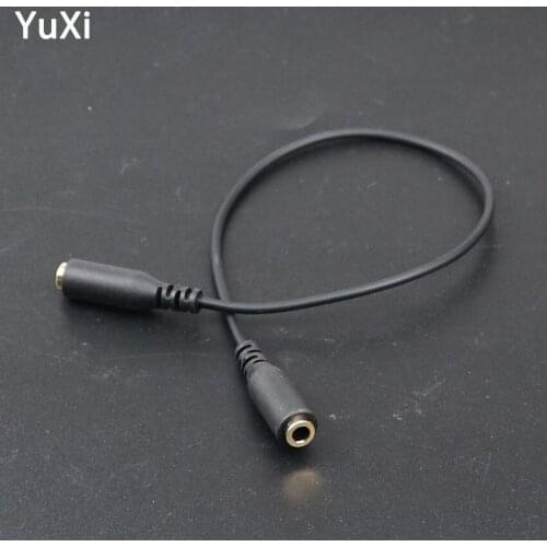 YuXi 3.5mm Audio Line Extension cord 4 Ploe 3.5mm Audio Jack Female to Female Headphone Extender Cable for Phone Tablets