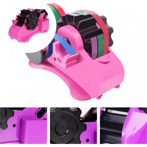 Lightweight Great Heat Press Tape Holder Dispenser 3 Colors Tape Dispenser Hidden Blade for Office