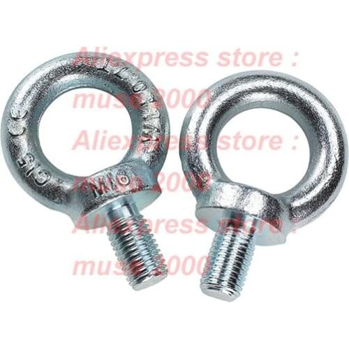 M6 M8 M10 M12 M14 M16 M18 M20 M22 M30 Steel hanging bolt eye bolt inch UNC BSW inch pitch steel eyebolt Lifting weight loading