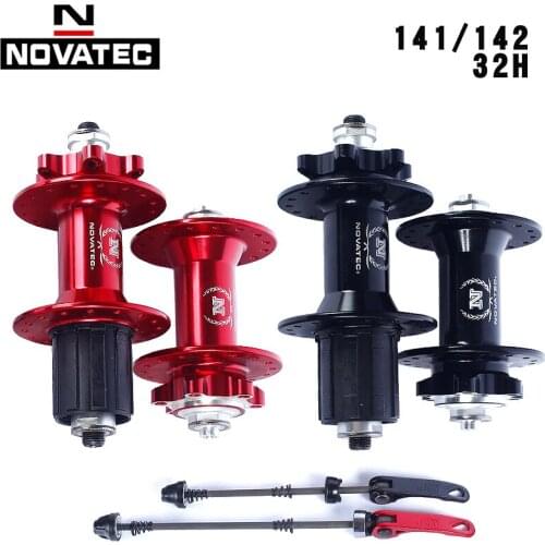 Novatec MTB Bicycle Hub 141/142 32Hole 100*135mm 7/8/9/10Speed Disc Brake quick release Bicycle Wheel Set Freehub Part