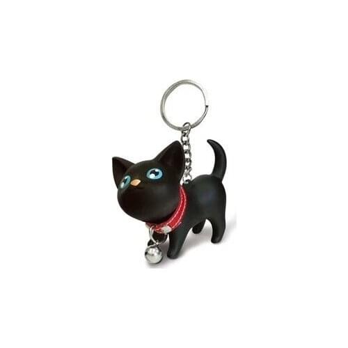 New Women Fashion Cartoon Cute Small Cat Key Chain Bag Charm Accessories Hot Men Best Charm New Party gift Jewelry K2162