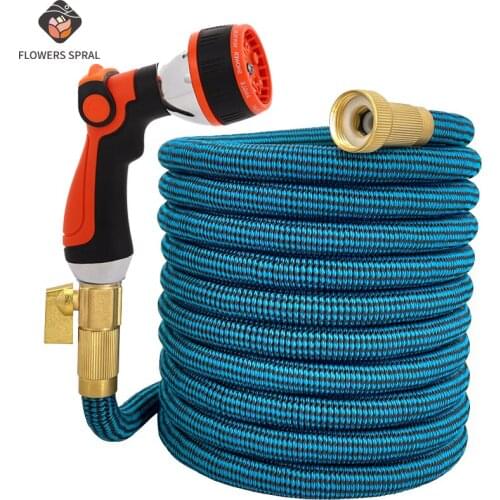 New High-Pressure Cleaner Garden Hose Telescopic Hhose Set Multifunctional Water Gun Watering Hose Nozzle Sprayer Direct Sales