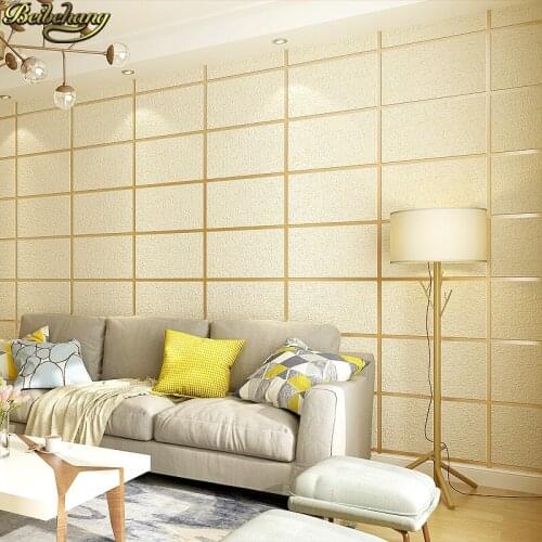 Beibehang Checkered brick marble deerskin wallpaper for walls 3 d non-woven modern coffee wallpaper roll living room background