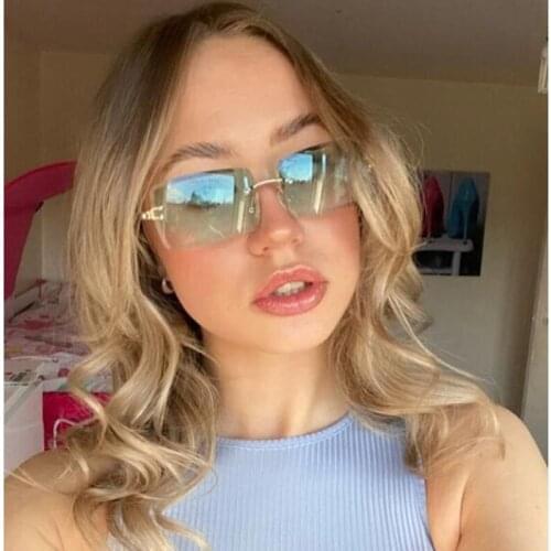 Fashion Pink Purple Square Sunglasses Women Brand Designer Retro Sun Glasses Female Rectangle Lens Vintage Small Oculos De Sol