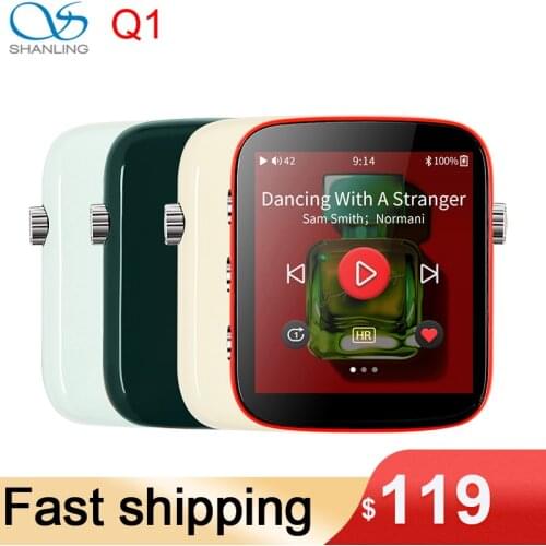 Shanling Q1 Portable HiFi Player Hi-Res ES9218P DAC/AMP Two-Way Bluetooth DSD128 LDAC/aptX 32Bit/384KHZ Retro-Style Music Player