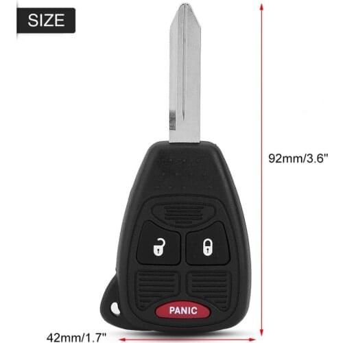 Remote head key for Chrysler 3 Button Remote Key Fob 315MHz with Chip for Chrysler/ Dodge /Jeep 56040649AC/56040649/05175789AA