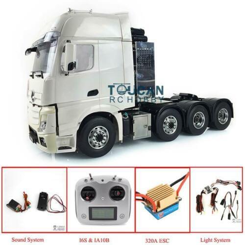 Hercules Merced Cabin LESU 1/14 Metal 8*8 Chassis RC Tractor Truck W/ Radio ESC Sound Light THZH0515-SMT3