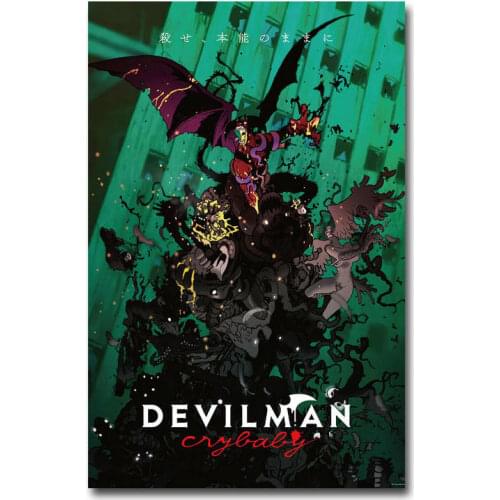 Devilman Crybaby TV Series Silk Poster Wall Sticker Decoration Gift
