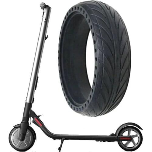 8*2.125 Porous Solid Tire for ES1 Scooters Resistant Honeycomb Shock Absoption Antiskip Tyres Wheel Replacement Accessories