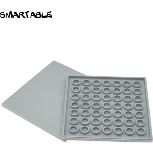 Smartable Tile 8x8 with Groove Building Blocks MOC Parts DIY Toys For Kids Creative Compatible Major Brands Toys 10pcs/lot