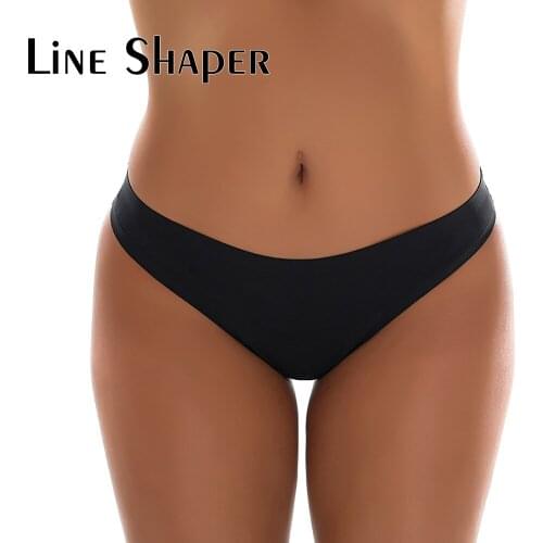 Super Sexy Women T-Back Comfortable Breathable Panties Soft Low Waist High Elastic Pants Seamless Solid Cotton Thong