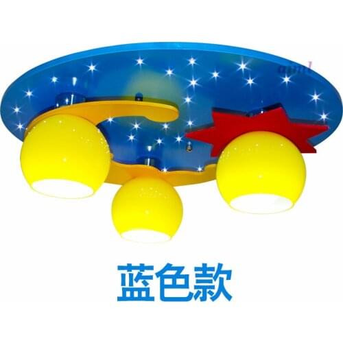 Children room light LED E27 50*50CM cartoon creative male girl children room bedroom LED5W the moon stars dome light 110v -240v