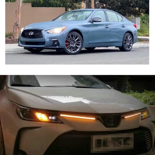LED Daytime Running Light DRL Turn Signal Lamp For infiniti Q50 ex30d ex37 fx35 fx45 fx37 q45 Q40 Q70 QX50 QX60 QX70 QX80 fx50