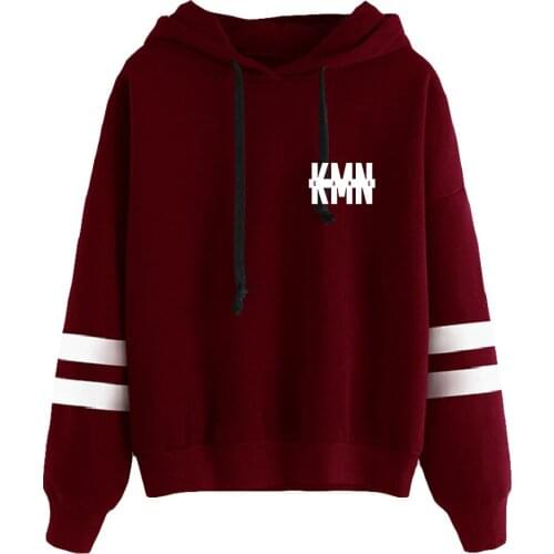 WAWNI KMN Gang Sweatshirt Hoodie Volleyball Tops Loose Sweatshirt Polyester Plus Cotton Fabric Hip Hop Tops New Cosplay Top