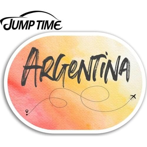 Jump Time for Argentina Vinyl Stickers Cool Travel Sticker Luggage Laptop Waterproof Accessories Bumper Car Decal