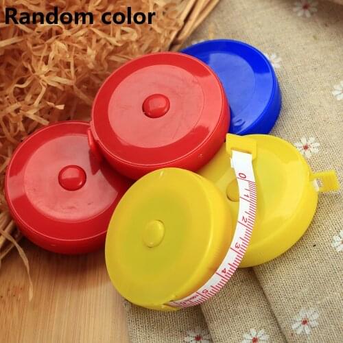 5Pcs 60"" 150cm Retractable Sewing Tailor Cloth Craft Soft Flat Tape Body Measure Tape Ruler Tool Dieting Tapeline Random Colors