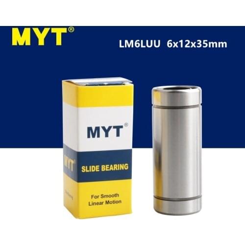 High precision MYT bearing LM6LUU 6x12x35mm 6mm long type linear Ball Bearing Bush Bushing LML6UU 3D printer Cnc Parts