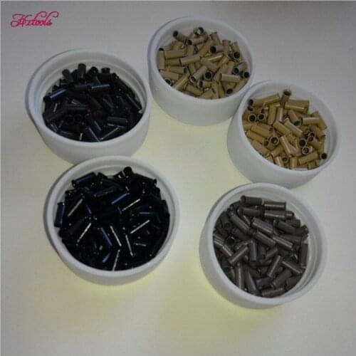 10000pcs Micro copper Tube /Flared copper ring mini locks of 2.8x2.3x7.0mm links/beads for loop I tip Hair Extensions