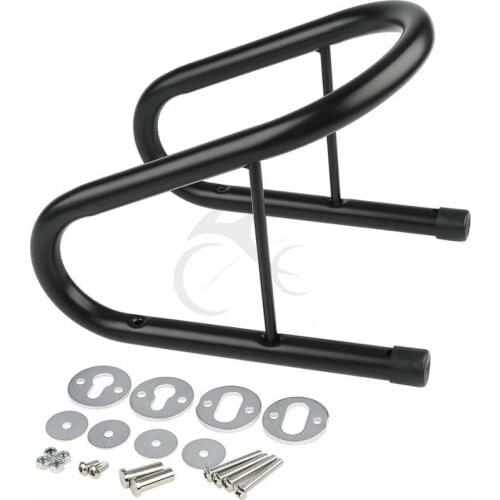 6.5" Black Motorcycle Motorbike Wheel Chock Kit Scooter Bike Stand Trailer Truck Mount Kit