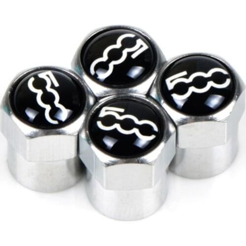 Auto Emblem metal Cap Case For fiat 500 punto abarth stilo ducato palio bravo doblo Car-Styling Badge Accessories 4pcs