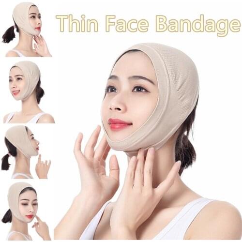 Efficient Facial Cheek Thin Face Slimming Bandage Covering Ear Design Double Chin Thin Facial Mask For Women
