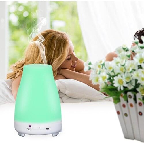 200ML Electric Aroma Diffuser Ultrasonic Air Humidifier Essential Oil Diffuser Aromatherapy 7 Color Night Light For Home Office