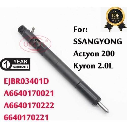 For Delphi Nozzle EJBR03401D (A6640170021) Common Rail Injector 3401D Diesel Sprayer A6640120022 For ssangyong Actyon,Kyron 2.0L