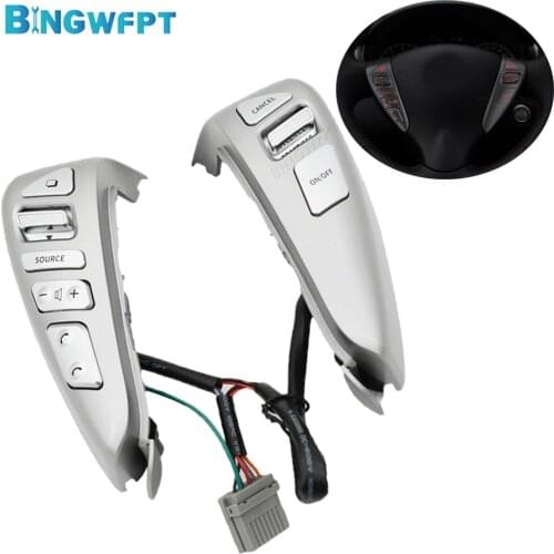 25550-3DA6A Steering Wheel Buttons BINGWFPT For Nissan Sentra Livina Almera Cube Versa Note Audio Volume Cruise Control Button