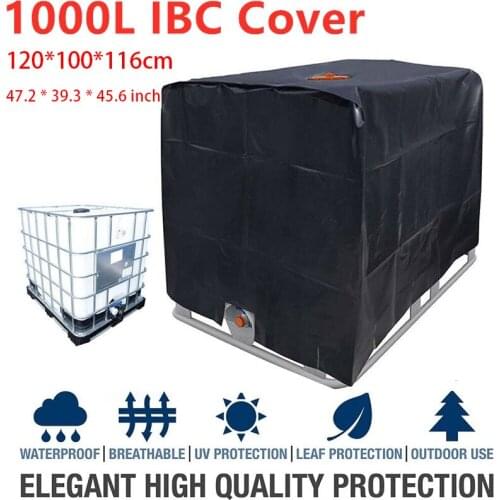 Water Tank Dust Cover Outdoor Garden Waterproof Cover 1000 Liters IBC Rain Water Tank Cover Sun UV Protective Container Cover