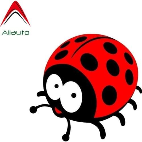 Aliauto Reflective Car Sticker Cute Ladybug Funny Cover Scratch Automobiles & Motorcycles Accessories PVC Decal,12cm*11cm