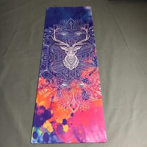 Natural Rubber Eco-friendly Slip-resistant Hot Yoga Best Yoga Mat Fitness Rubber Mat High Quality with Beautifual Pattern