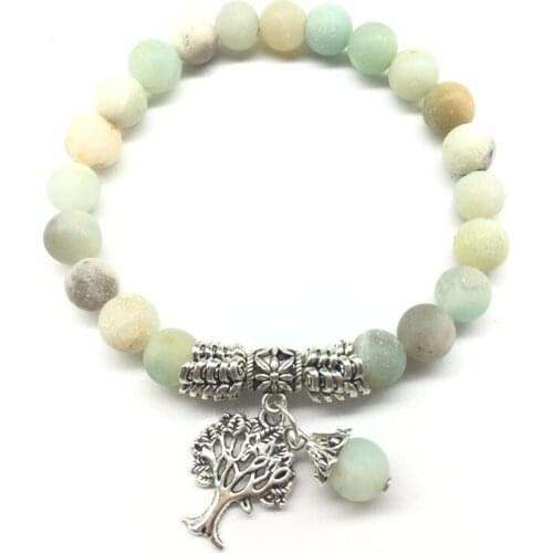 New Arrived Women Men Beaded Bracelet Beautiful Tree And Flower Pendant Design With Fashion Beads Provide Dropshipping