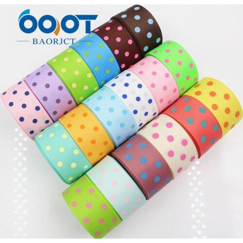 OOOT BAORICT 1762223,Polka Dots grosgrain Ribbon,22MM ,10 yards The tape for Sewing ,DIY Headdress Accessories Handmade material