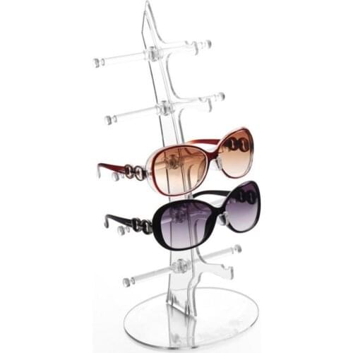 Jewelry Organizer Stand 2Pcs Acrylic Sunglasses Eyeglass Glasses Frame Rack Display Stand Storage Holder