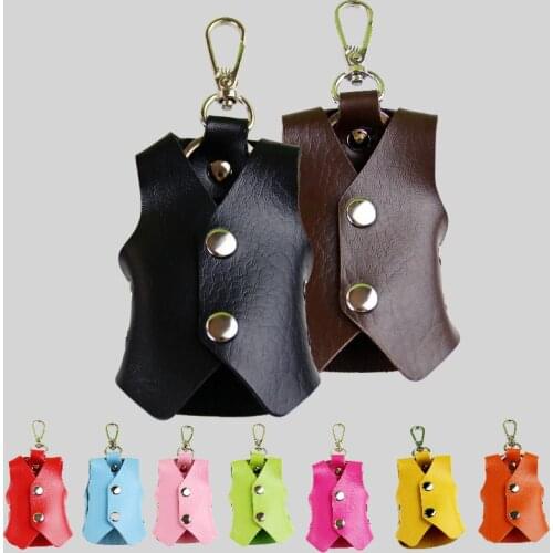 Creative Vest Key Case Mini Multi-Colored Car Key Case Unisex House Key Case Solid Color Storage Bag Fashion Waist Hanging Gifts